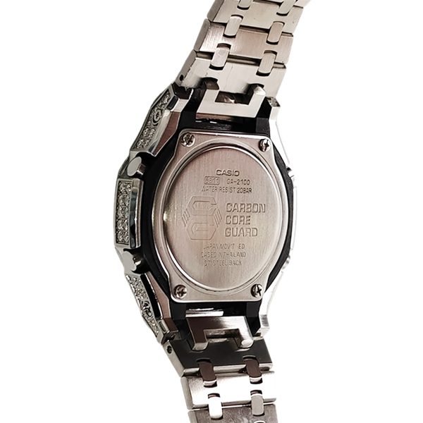 Кастомные часы Casio G-Shock Лазурный Небосвод Изумрудная Тень, изумрудные, вид сбоку. CasiOAK Custom, кастомные часы Casi...